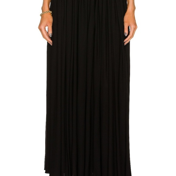 KHAITE Lowell pleated maxi Skirt black size 2 NWT SOLD OUT - Picture 2 of 5